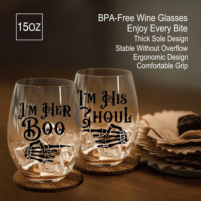 Perfectinsoy Skull Wine Glass 2 Piece - Image 3