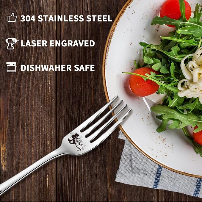 Dingle Hopper Funny Stainless Steel Fork, Cake Dessert Toast Forks, Gifts - Image 2