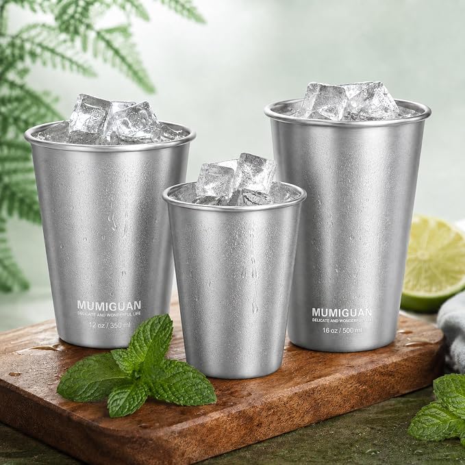 Stainless Steel Pint Cups 16oz/500ml, Stainless Steel Water Tumbler | Camping - Image 5