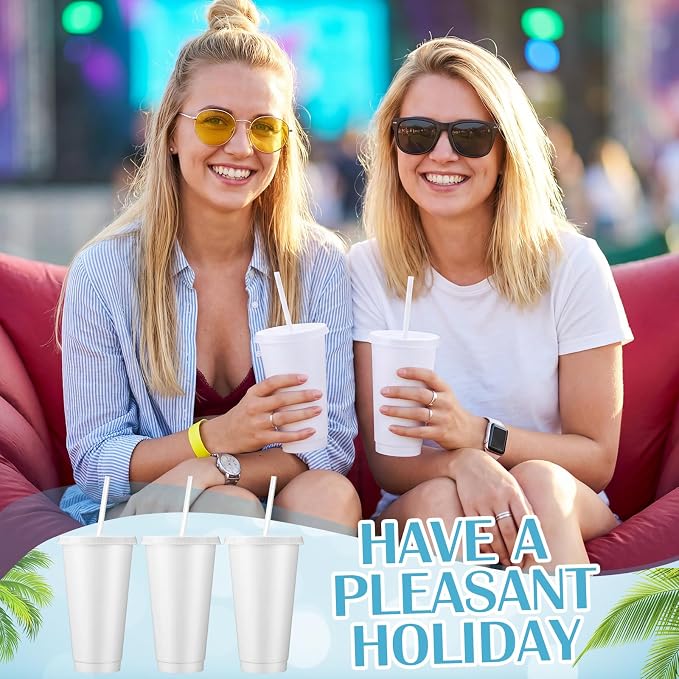 Honeydak 60 Pack Tumbler with Straw and Lid Bulk Cups - Image 4