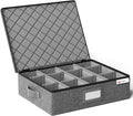Cup and Mug Storage Boxes with Dividers, Hard Shell Coffee Mug Organizer with by YEARNINGHOME