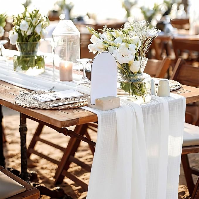 Cheesecloth Table Runner, 120 Inch 10 FT, 35x120 Inches Boho Rustic Cheesecloth - Image 8