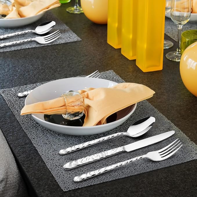 NICE KITCHEN 60 Piece Silverware Set - Image 8