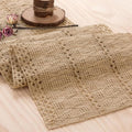 Burlap Boho Table Runner for Spring Home Decor 120 Inches Long, Modern by Niviy