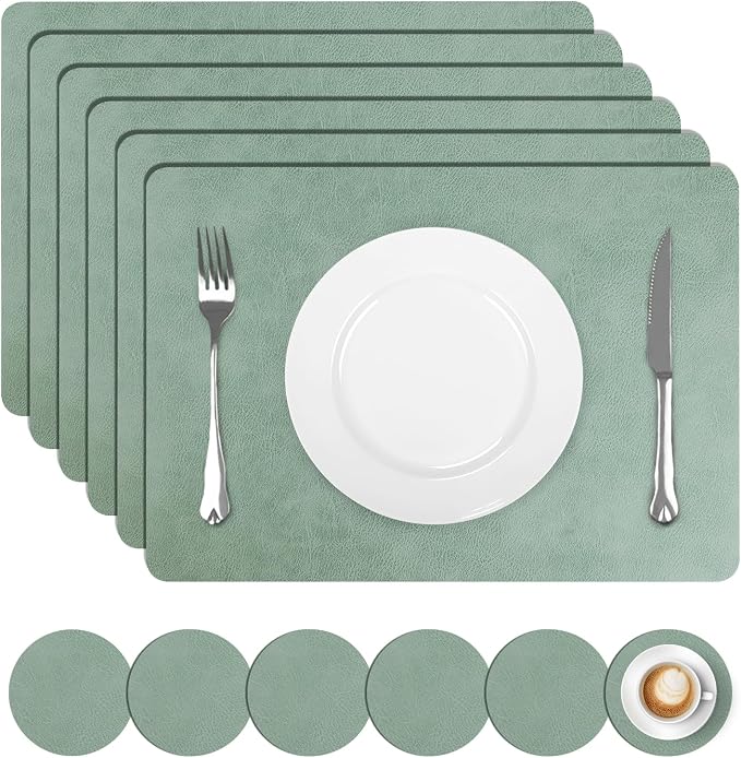 comfoyar Faux Leather Placemats by comfoyar