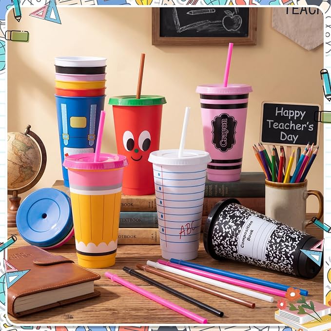 LemonRoad 12 Pcs Back to School Teacher Cups - Image 3