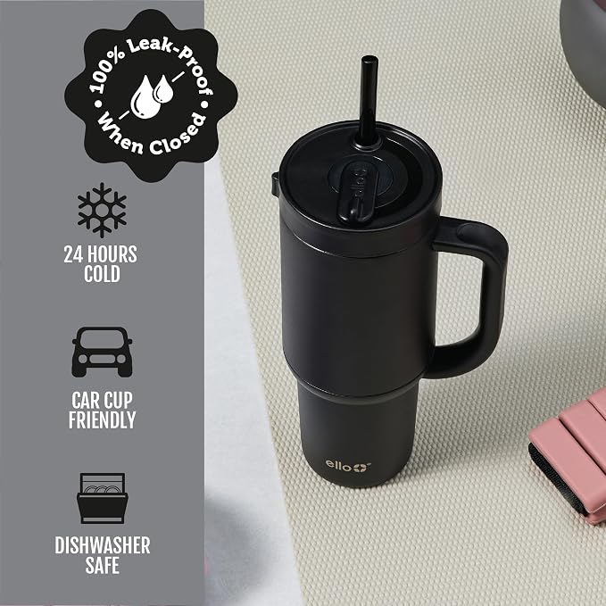 Ello Oasis 40oz Insulated Stainless Steel Tumbler - Image 5