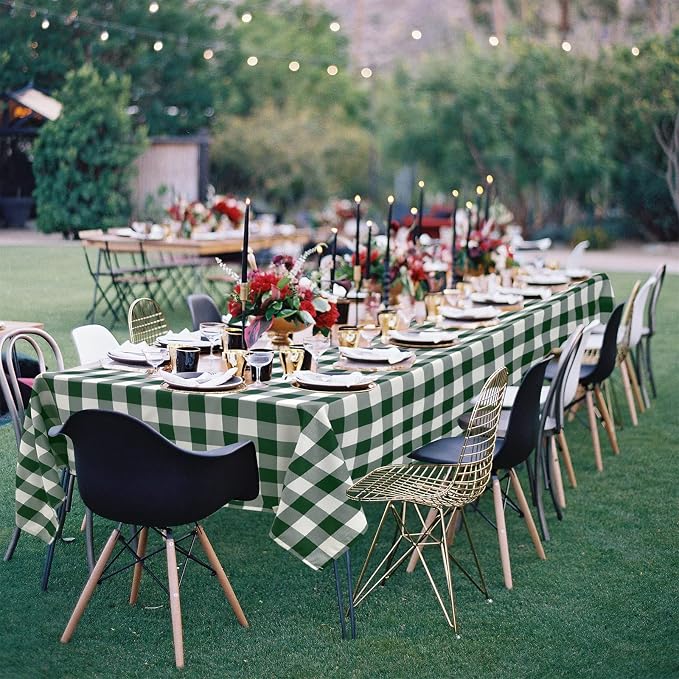 Checkered Tablecloth Rectangle, 70 x 90 Inch - Image 2