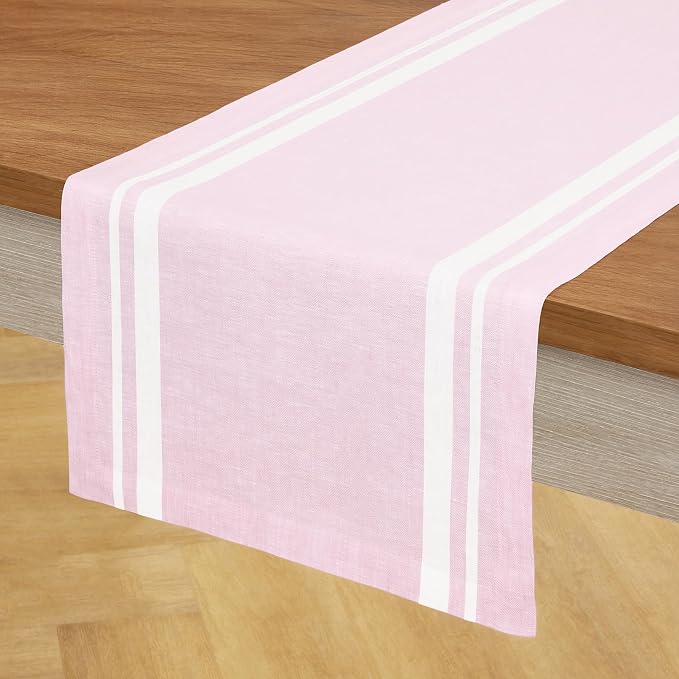 Solino Home 100% Pure Linen Table Runner, 14 x 72 in - Image 2