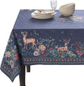 Maison d' Hermine Table Cloth Rectangle Table 100% Cotton 70 x 90 Inches Fall Tablecloth Reusable Everyday Use for Thanksgiving Christmas Decorations Dining Farmhouse Party (Christmas Joy)