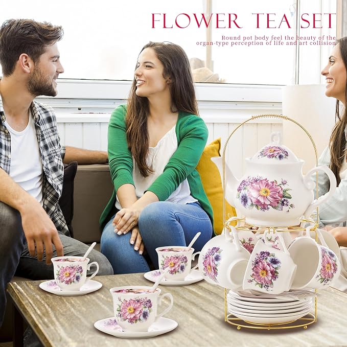 20-Pieces Tea Set For Adult - Image 4