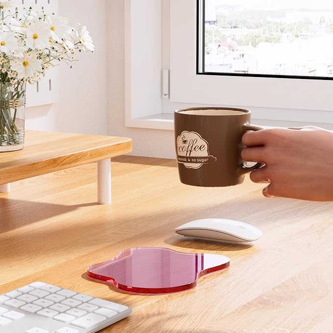 Acrylic Coaster Decorative Plates, Irregular Bar Drink Coaster - Image 3