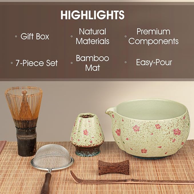 Matcha Set, 7-Piece Matcha Whisk Set - Image 2