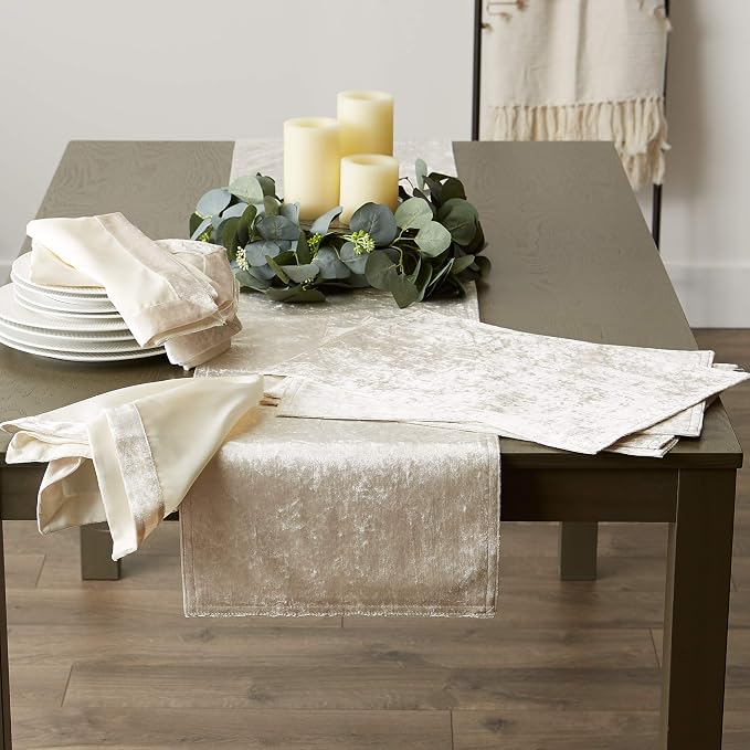 DII Velvet Collection Tabletop, Table Runner - Image 3