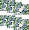 Artoid Mode Watercolor Hydrangea Summer Placemats Set of 6, 12x18 Inch Seasonal by ArtoidMode