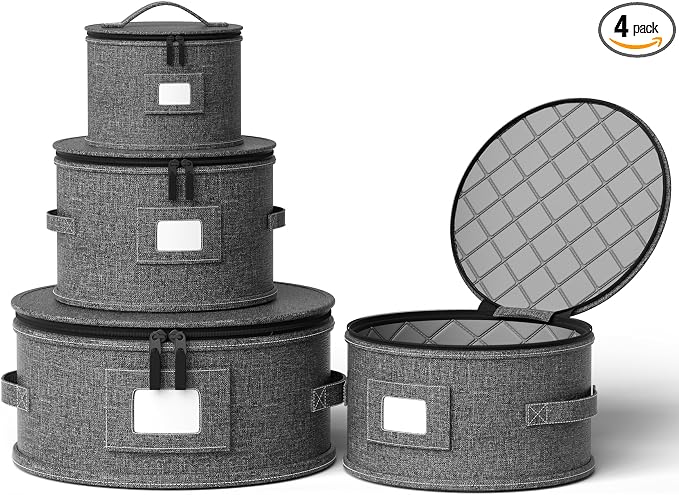 China Storage Containers, 4 Piece Set, Hard Shell Moving Boxes by YEARNINGHOME