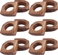 CLEENTABLE Wooden Napkin Rings Set of 12 Fall Decor for Home Square Acacia Wood Napkin Holders for Dining Table Settings Wood Napkin Ring Rustic Table Décor for Weddings, Parties, and Everyday Use