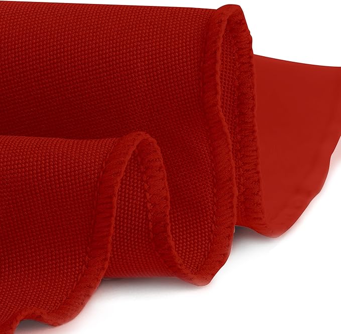Gee Di Moda Round Tablecloth - 70 Inch Burnt Orange Round Table Cloth for 24 to 48 Inch Round Tables - Heavy Duty Washable Fabric - for Buffet Table, Holiday Party, Dinner, Wedding & Baby Shower