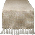 DII Woven Basics Collection 100% Cotton Knit Table Runner by DII