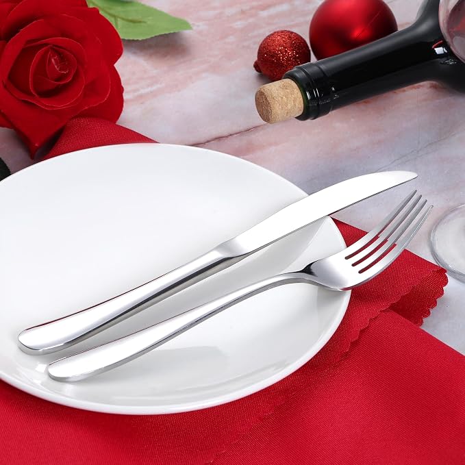Onader 60 Piece Heavy Duty Silverware Cutlery Set - Image 4