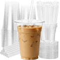 25 Pack 16oz Leak-Proof Clear Plastic Cups by NewCupNewLife-cundao
