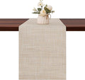 Table Runner 55 Inches Long, Vinyl Woven Heatproof Table Runners | Washable by Banchif