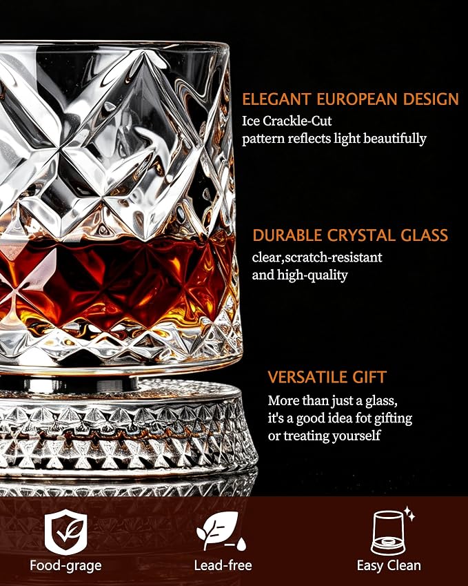 CEEFU 360° Spinning Whiskey Glasses Set - Image 8