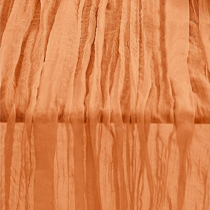 10 Pack Coral Cheesecloth Table Runner 35x120 Inch 10Ft Rustic Gauze Cheese - Image 6