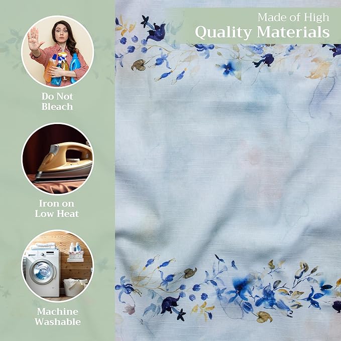 Maison d' Hermine Cloth Napkins Set of 4 100% Cotton Everyday Reusable Square Napkins Cloth Washable Dinner Wedding Restaurant Valentines Day Decorations Spring/Summer (Lazy Summer Days, 20" x 20")