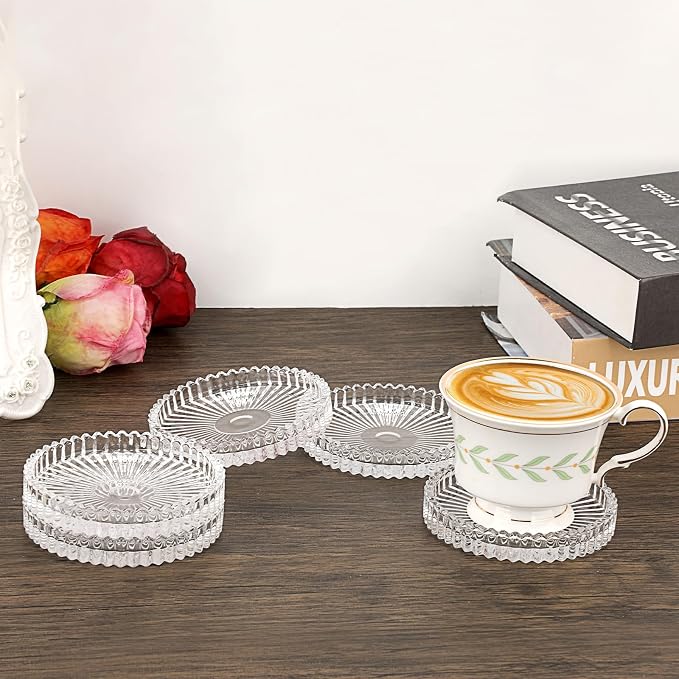 Modern Glass Coaster Set of 8 - Image 2