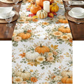 Thanksgiving Table Runner 72 Inches Long, Autumn Floral Leaves Kitchen Dining by Unknown