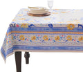 Maison d' Hermine Table Cloth Rectangle Table 100% Cotton 70 x 120 Inches Tablecloth Reusable Decorative for Dining Room Farmhouse Home Valentines Day Decorations Spring Summer - Girassol
