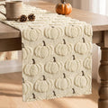 Artoid Mode Beige Soft Faux Fur Fall Table Runner 13x90 Inch | Seasonal Kitchen by ArtoidMode