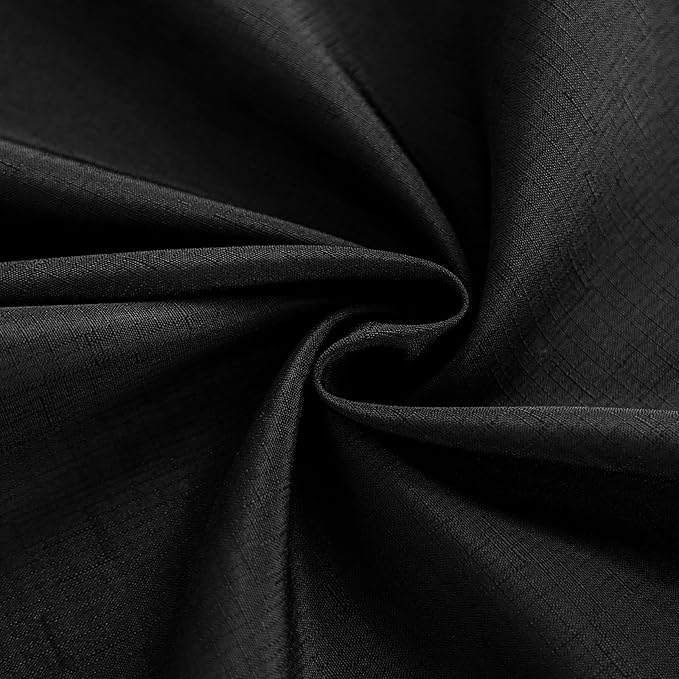 Fabric Black Rectangle Table Cloth Textured Stain Resistant & Wipeable Rectangular Tablecloth Easy Clean for Dining Banquet Party 60 x 120 Inch