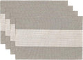 Wracra Linen Placemats Set of 4, Macrame Place Mats by Wracra