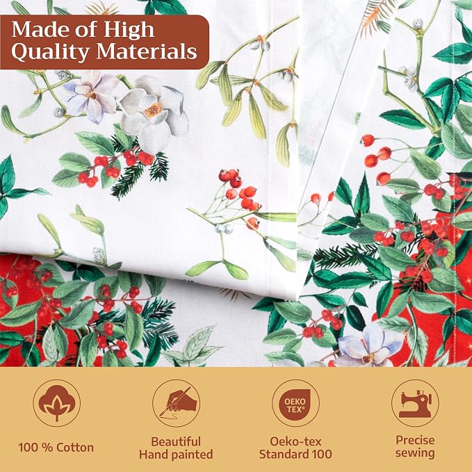 Maison d' Hermine Table Runner 100% Cotton 14.50" x 72" | Table Runners 72 - Image 3