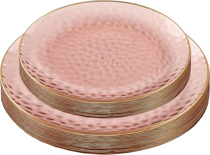 PLASTICPRO 32 Piece Combo Plates Set includes 16-7'' inch Plates & 16-10'' inch - Image 6