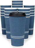 To Go Coffee Cups With Lids - 22 oz Disposable Coffee Cup With Lid. Large Togo by Glowcoast
