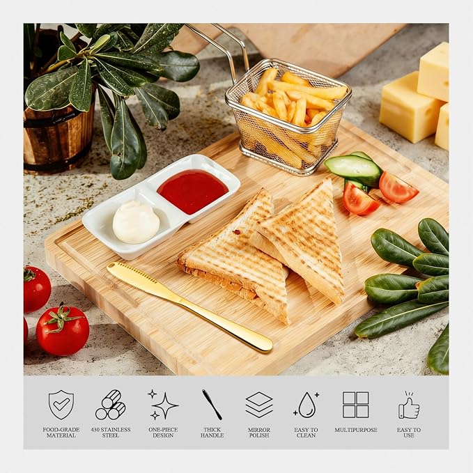 Butter Knife 3-in-1 Stainless Steel Butter Spreader Knife - Image 4