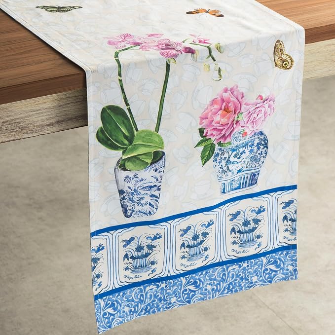 Maison d' Hermine Table Runner 100% Cotton 14.50" x 108" | Table Runners 108 - Image 9