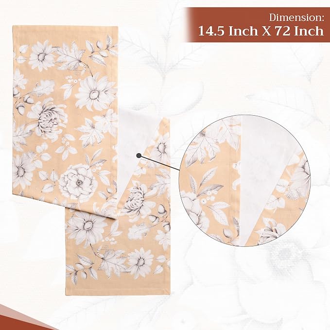 Maison d' Hermine Table Runner 100% Cotton 14.50" x 72" | Table Runners 72 - Image 4