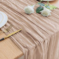 Asee'm Nude Pink Cheesecloth Table Runner Summer Boho Rustic Gauze 10FT | Fall by Aseem
