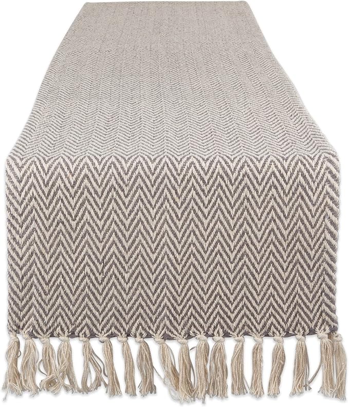 DII Woven Basic Tabletop Collection, Chevron Table Runner by DII