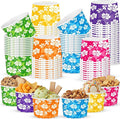 CHENGU 60 Pcs 9 oz Hawaiian Hibiscus Flower Paper Snack Cups, Disposable Floral by CHENGU