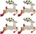 Napkin Rings Set of 8 Silver Set of 8 Napkin Rings Christmas, Holidays, Thanksgiving (Deer-2)