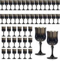 XUWAIDSGN 7oz Plastic Vintage Wine Glasses Drinking Glasses Unbreakable Wedding by XUWAIDSGN