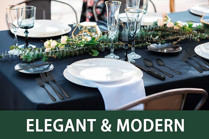 EWFEN 24-Piece Black Silverware Set - Image 6