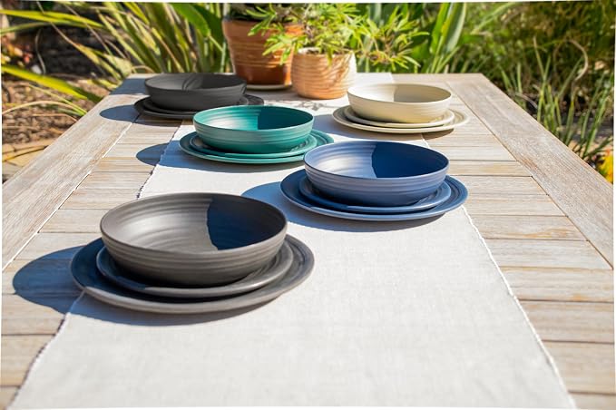 Matte Artisan 8.5'' Durable Planta Salad Plates, Shatter-Resistant and - Image 9