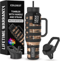 Coldest Tumbler with Handle and Straw, 100% Leak Proof Insulated Tumbler with by Coldest