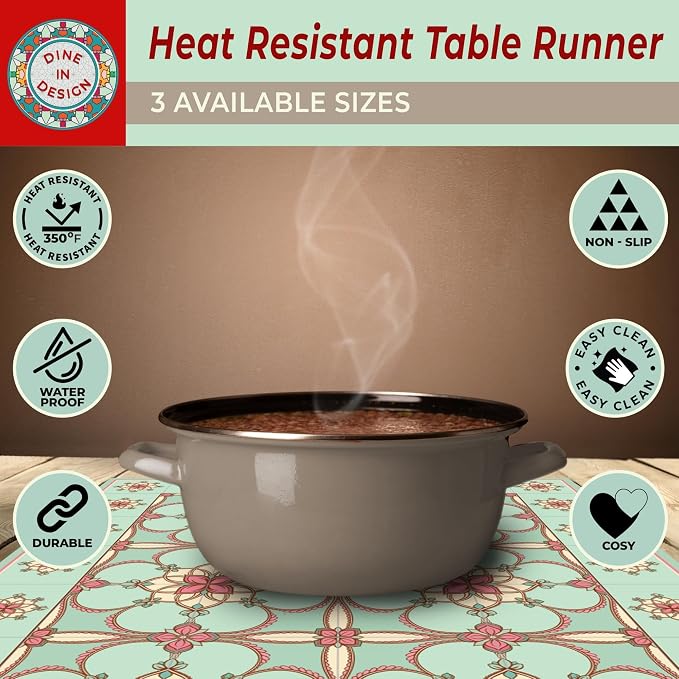 Heat Resistant Table Runner, 53 x 14 Inch - Image 4
